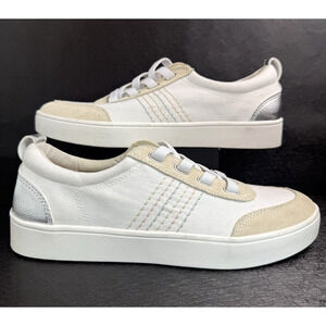 Revitalign Women Orthotic Canvas w/ Leather Detail Slip-on Sneakers 10B